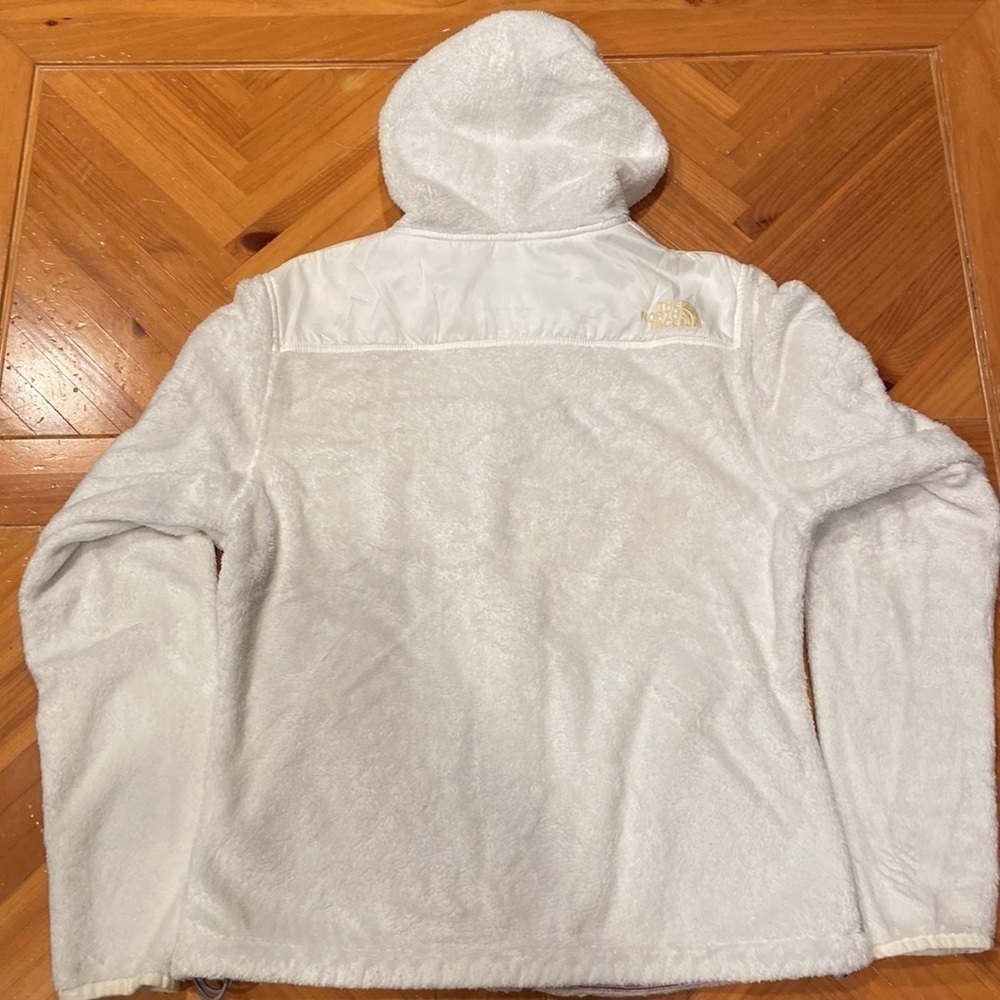 Womens The North Face White Jacket w/ Cream Logo Accents in Size S [EXCELLENT] - Picture 4 of 5